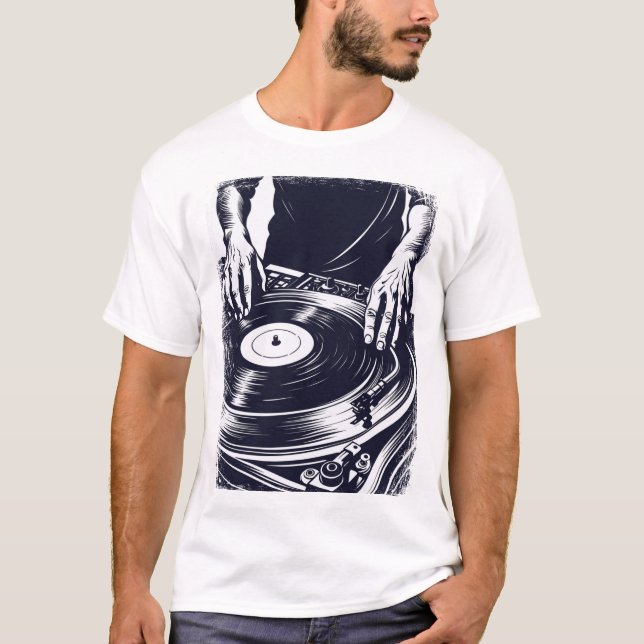 Camiseta Vinyl DJ (Frente)