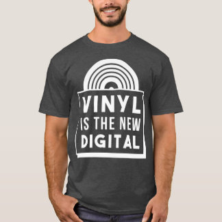 Camiseta Vinyl é o novo magro digital retrô Vintage DJ