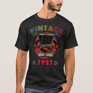 Camiseta Vinyl Lover Birthday for Music Lover e DJ 1927
