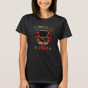 Camiseta Vinyl Lover Birthday for Music Lover e DJ 1984 P