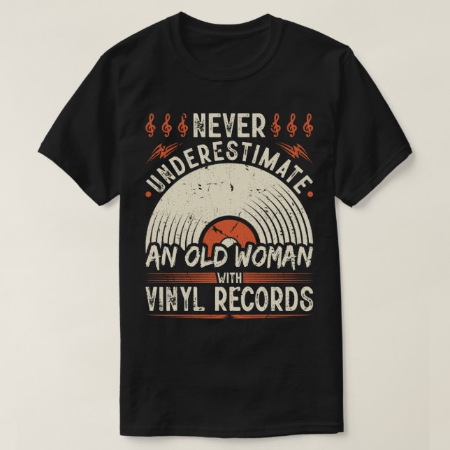 Camiseta Vinyl Record Women Vinyl (Frente do Design)