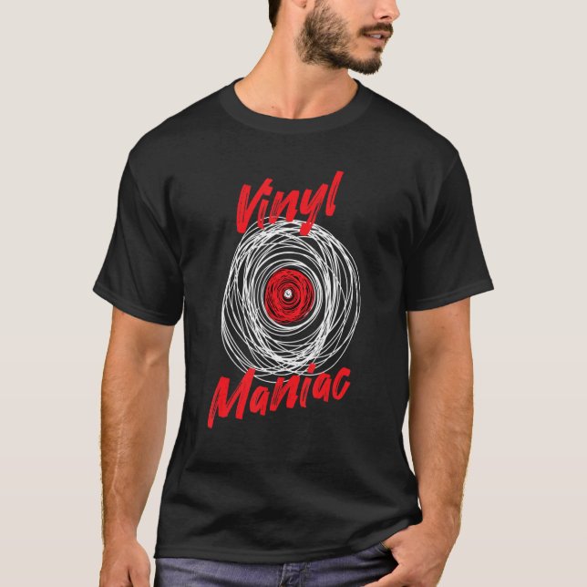 Camiseta Vinyl Records Audiophile Retro Music Collector Cra (Frente)