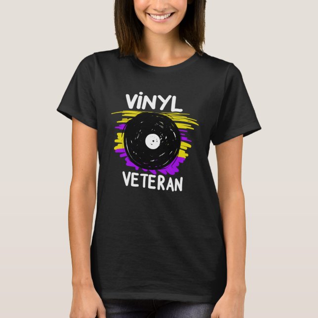 Camiseta Vinyl Records Vinyl Veteran (Frente)