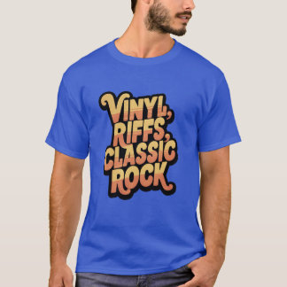 Camiseta Vinyl Riffs Classic Rock Vintage Rock boy