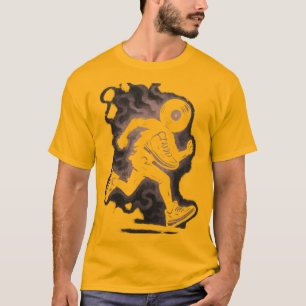 Camiseta Vinyl Runner Skeleton Smoke