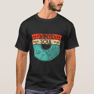 Camiseta Vinyl Soul Musico da Antiga Escola Música DJ Turnt