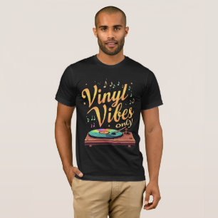 Camiseta Vinyl Vibes Apenas Tee Turntable Retroativo