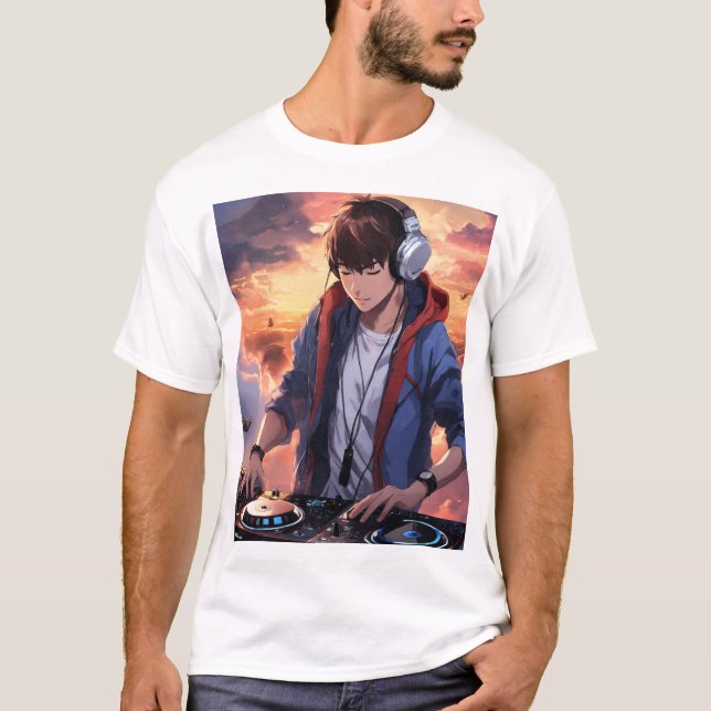 Camiseta "Vinyl Vibes DJ T-Shirt" (Frente)