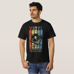 Camiseta Vinyl Vibes – Sempre Encontra o Ritmo Música Retro