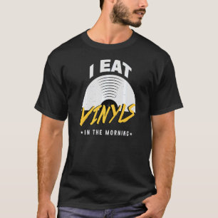 Camiseta Vinyls Dj Deejay Fones de ouvido De Música Bass Ro