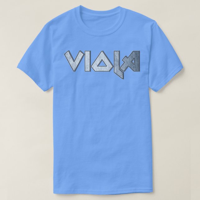 Camiseta Viola de metal pesado (Frente do Design)