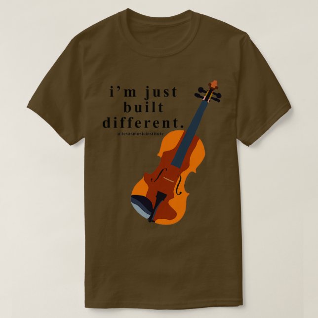 Camiseta Viola Im construiu algo diferente (Frente do Design)