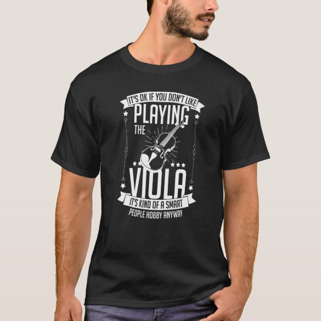 Camiseta Viola Instrument Music Notes Player Lesson Beginne (Frente)
