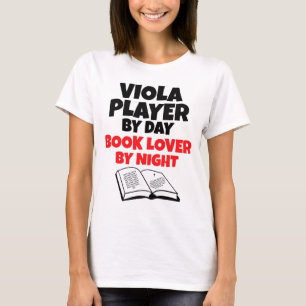 Camiseta Viola Player por Day Book Lover por Night
