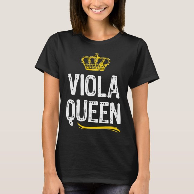 Camiseta Viola Queen Women Girls Player Violista Legal (Frente)