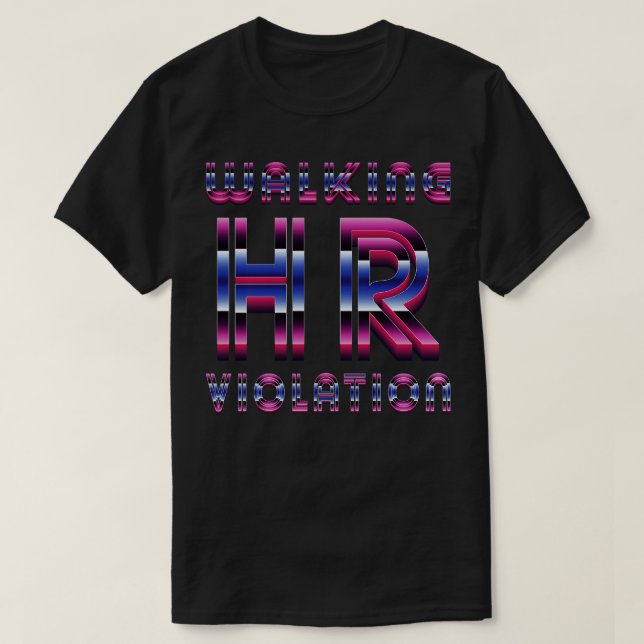 Camiseta Violação Hr 80s Neon (Frente do Design)