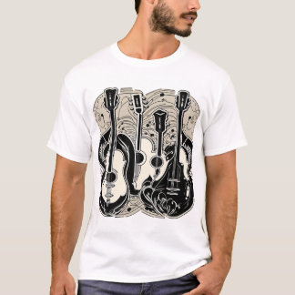 Camiseta Violão acústico clássico