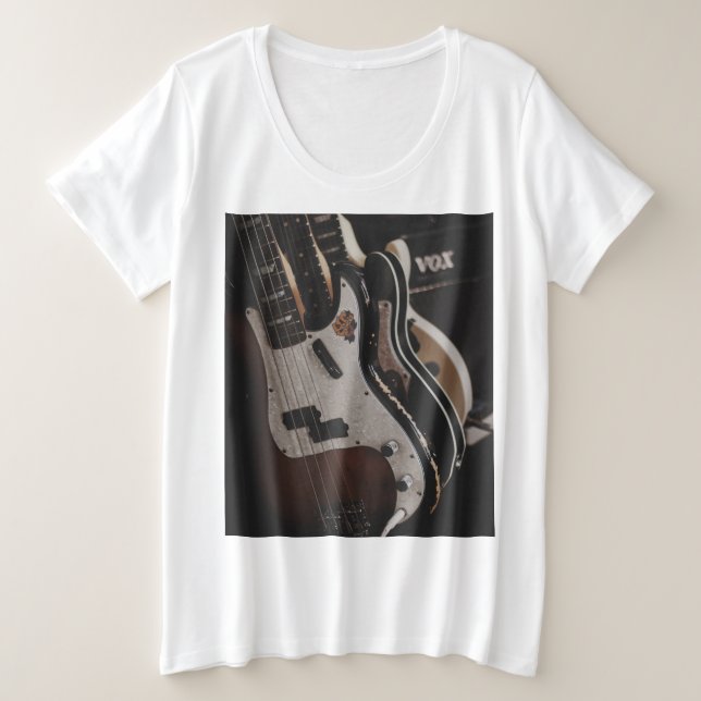Camiseta Violão acústico legal (Frente do Design)