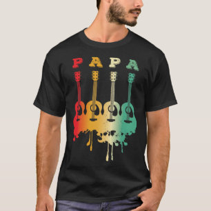 Camiseta Violão Acústico - Papa - Presente Guitarista Legal