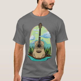 Camiseta Violão Acústico Víblias de Montanha Smokey