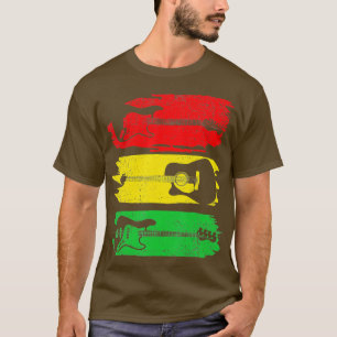 Camiseta Violão Aústico Elétrico História Negra BLM Gu