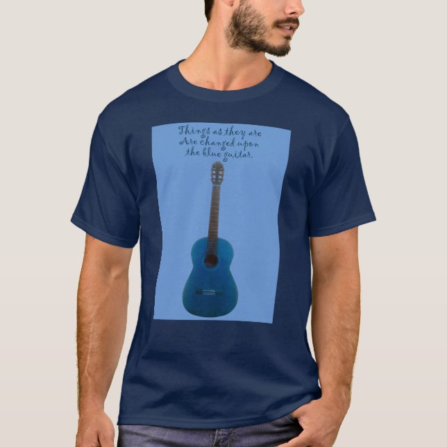 Camiseta Violão azul (Frente)