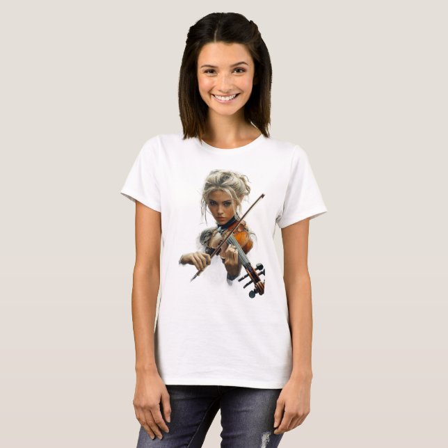 Camiseta violão-camiseta-mulher (Frente Completa)