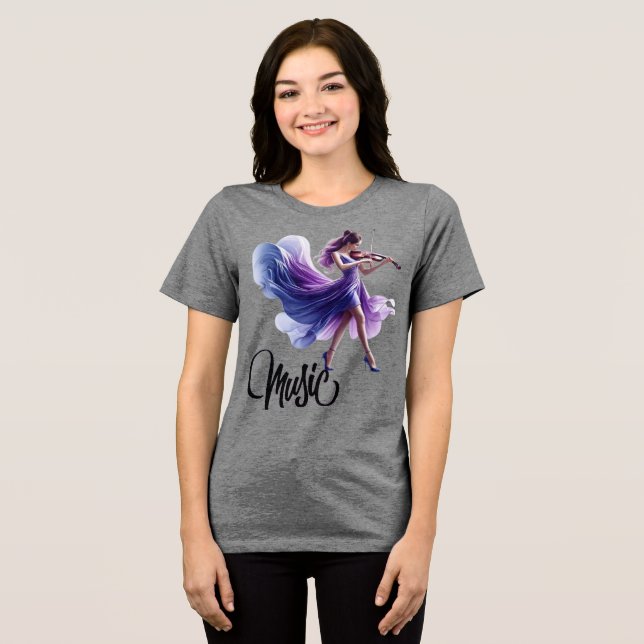 Camiseta violão-camiseta-mulher (Frente Completa)