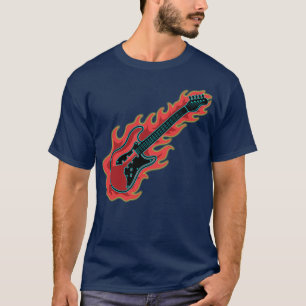 Camiseta Violão de Bass Flaming