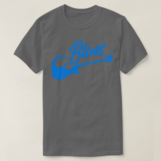 Camiseta Violão de Música Blues (Frente do Design)