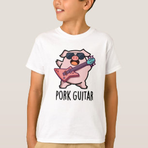 Camiseta Violão De Porco Engraçado Rock Guitar Pun