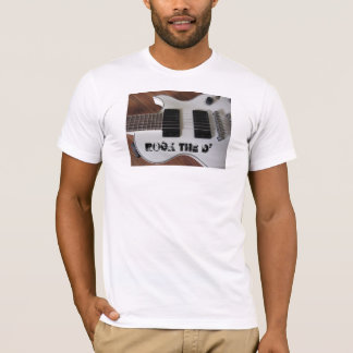 Camiseta Violão de Rock com Mensagem de Música Legal