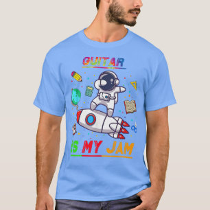 Camiseta Violão é meu astronauta emperrado de volta à escol