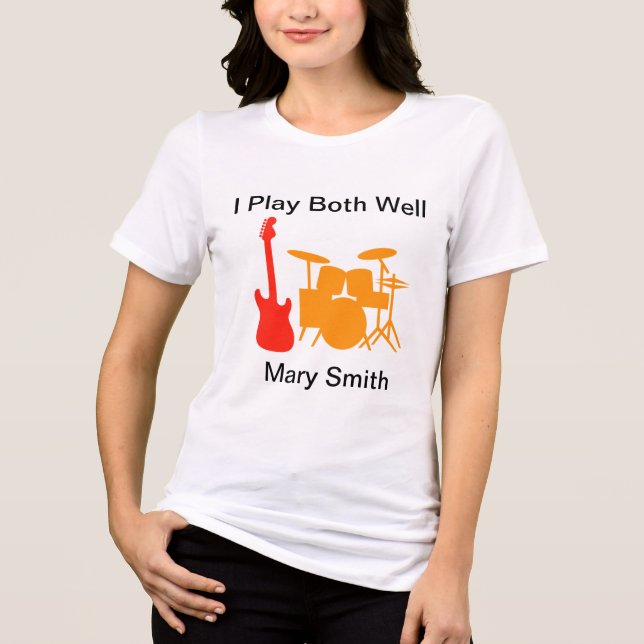 Camiseta Violão e Tambores (Frente)