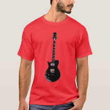 Violão Elétrico de Pop Negro Vermelho