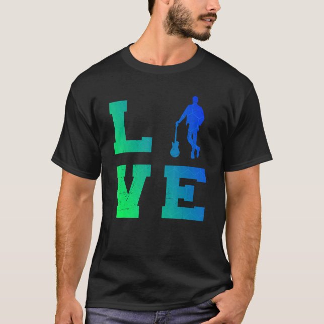 Camiseta Violão elétrico masculino (Frente)