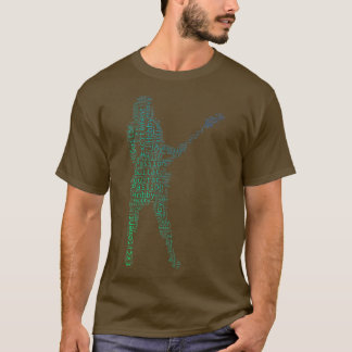 Camiseta Violão Elétrico para Mulheres