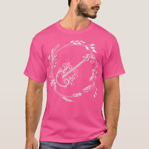 Camiseta Violão Floral1