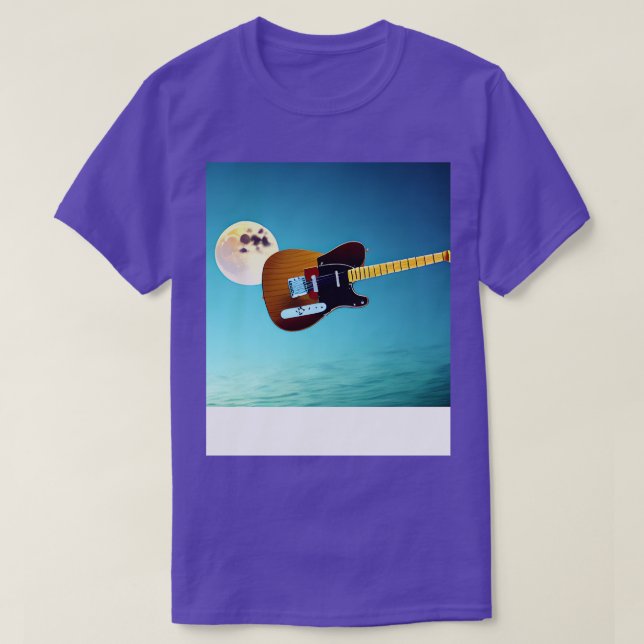 Camiseta Violão Flutuando No Céu (Frente do Design)