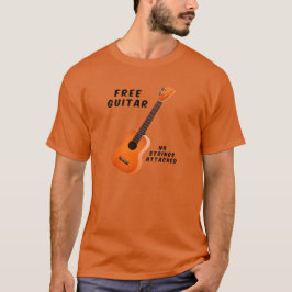 Camiseta Violão Livre Sem Cordas Anexadas