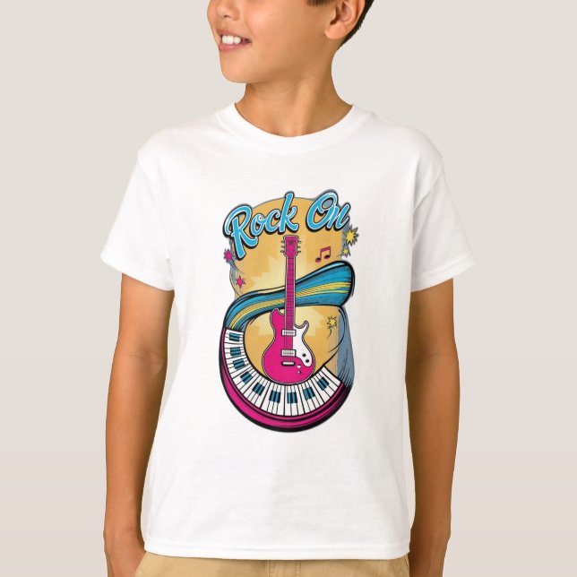 Camiseta Violão ou piano elétrico (Frente)