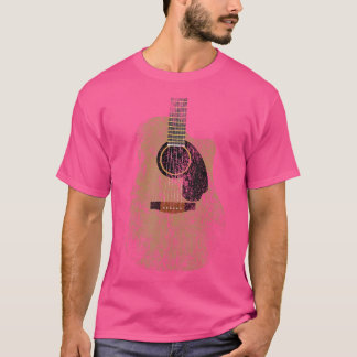 Camiseta Violão Vintage - Violão Acústico Desapontado Guita