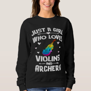 Camiseta Violas e Arquearia Para Meninas Mulheres