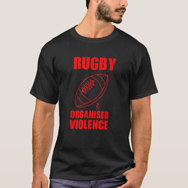 Camiseta Violência da Equipe Rugger do Jogador de Futebol d (Frente)