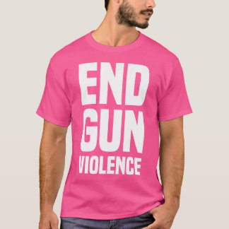 Camiseta Violência de Arma de Extremidade Laranja vestida
