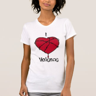 Camiseta Violência do amor das meninas demasiado
