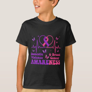 Camiseta Violência Doméstica &amp; Sensibilização para o Ca