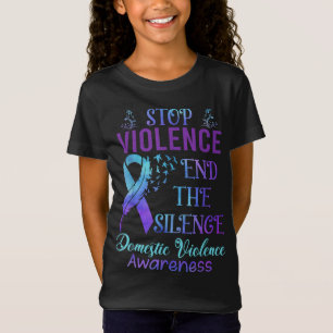 Camiseta Violência Doméstica Familiar Sensibilização Fita R