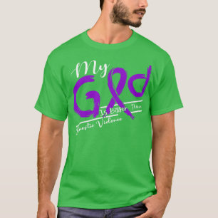 Camiseta Violência Doméstica Sensibilização Meu Deus Está M