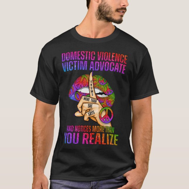 Camiseta Violência Doméstica Vítima Advogada Sabe Mais Do Q (Frente)